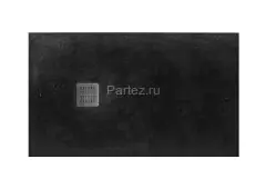 Душевой поддон Roca TERRAN 1600x700 с сифоном и решеткой, черный (AP1016402BC01400)