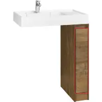 Фасад для тумбы Aquaton Лондри 20 Дуб Кантри (1A275001LHDY0)
