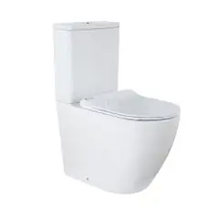 Унитаз-компакт Azario Grado 665х380х845 напольный, безободковый с бачком и сидением микролифт (AZ-21