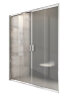 Душевая дверь Ravak Blix раздвижная 151х, толщина полотна 6мм универсальная, цвет профиля сатин