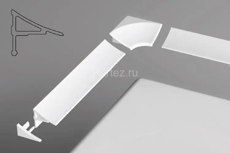 Универсальная декоративная планка Ravak 11/1100 белая (XB461100001)