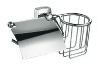 Держатель туалетной бумаги+держатель дезодоранта Fixsen Kvadro, хром (FX-61309+10)