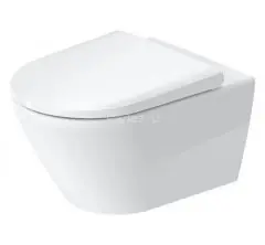 Унитаз подвесной Duravit D-Neo Rimless с креплением Durafix, сиденье микролифт, белый (45770900A1)