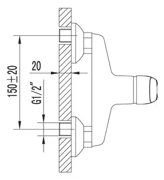 Смеситель для душа Lemark Omega LM3103C