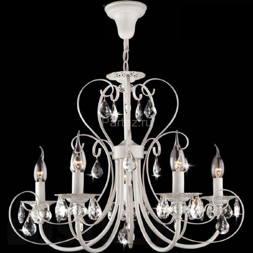 Подвесная люстра Eurosvet 3305/5 белый с золотом