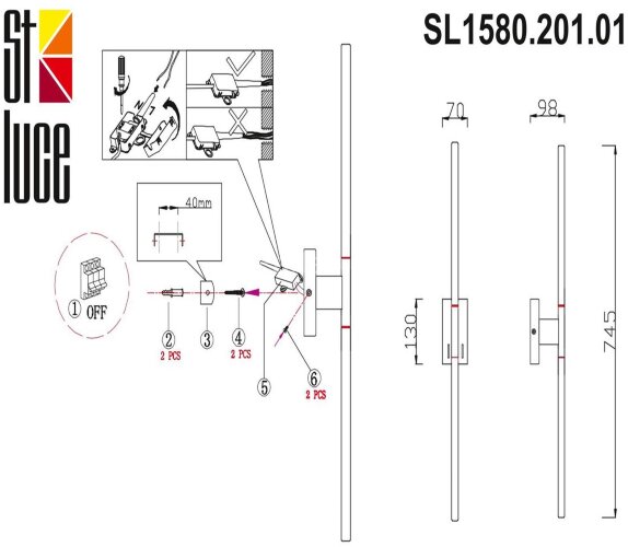 Бра ST Luce SL1580.201.01