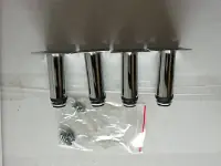 Ножки к тумбе Loranto Стиль 40, круглые, хром, 4шт. (CS00036183)
