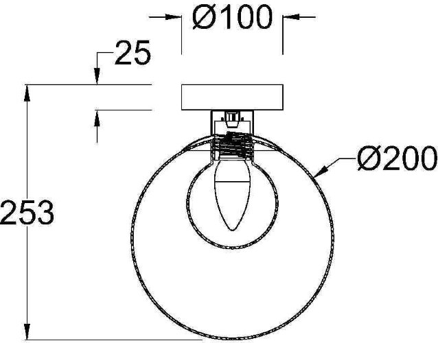 Настенно-потолочный светильник Maytoni MOD521WL-01G3
