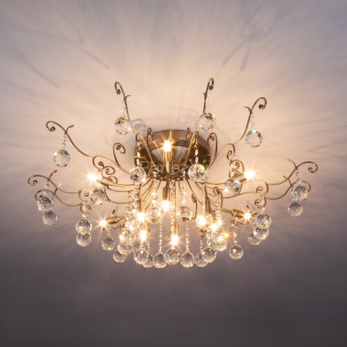 Потолочная люстра Eurosvet 10042/12 античная бронза