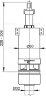 Сливной механизм Alcaplast, для высокорасположенного бачка (A03)