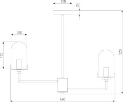 Потолочная люстра Eurosvet 60156/6 хром