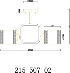Потолочная люстра Velante 215-507-02