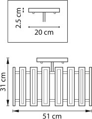 Потолочная люстра Lightstar 712054