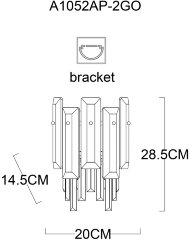 Бра Arte Lamp A1052AP-2GO