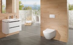 Унитаз подвесной Villeroy&amp;Boch SUBWAY 2.0, безободковый, сиденье микролифт (5614R201)