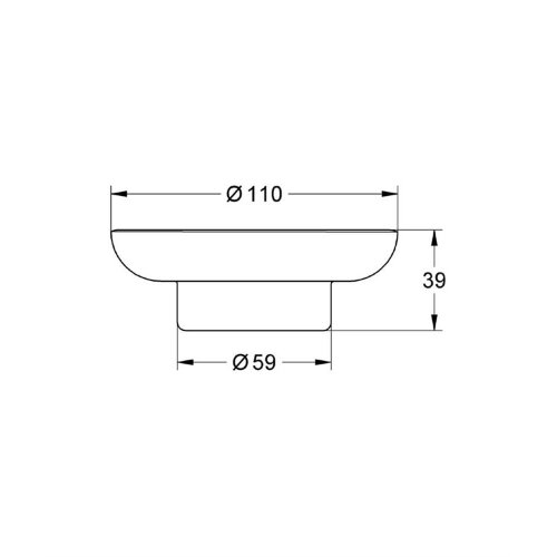 Мыльница Grohe Essentials, Прозрачный (40368001)