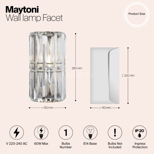 Бра Maytoni MOD094WL-01CH