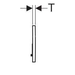 Кнопка смыва Geberit SIGMA для инсталляции, пластик, цвет Хром