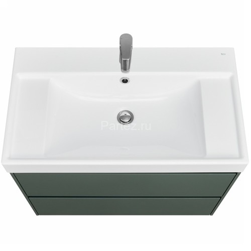 Тумба под раковину Roca Ona 800 подвесная, 2 ящика, зеленый матовый (A857630513)