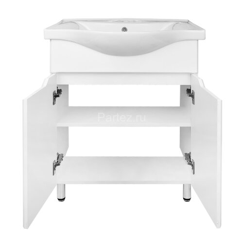 Комплект тумба Палермо 60Н 600х460х840 напольная с раковиной Basic 60, белый (CS00092520)