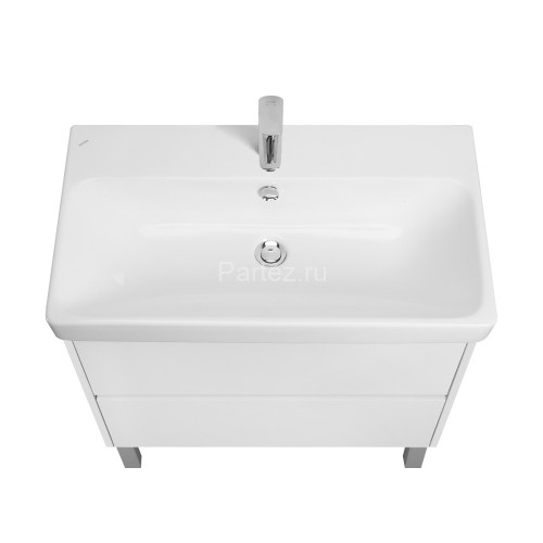 Тумба под раковину AQUATON Сканди 80 белый матовый, белый глянец (1A283001SD010)