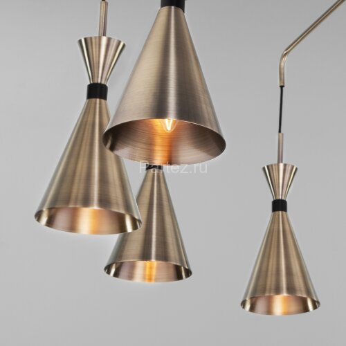 Потолочная люстра Bogate's 316/10 латунь / черный