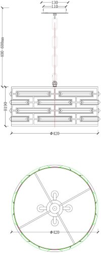 Подвесной светильник Maytoni MOD067PL-04CH