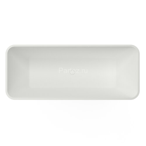 Ванна из искусственного камня Azario SAVANT 1700x700x600 свободностоящая белая матовая, с белым мато