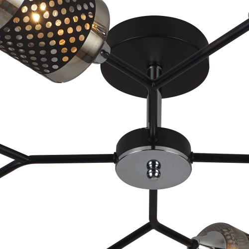 Потолочная люстра Reluce 01405-3.3-08B BK+CR