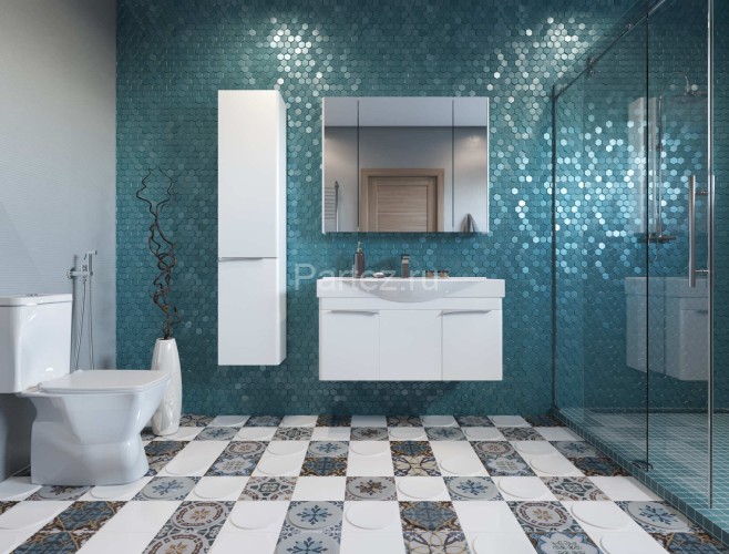 Тумба под раковину AQUATON Беверли 100 подвесная, белая (1A236701BV010)