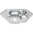 Мойка 9550C MELANA 0,8/180 1,5-я чаша врезная угловая с сифоном (222 С t *7)