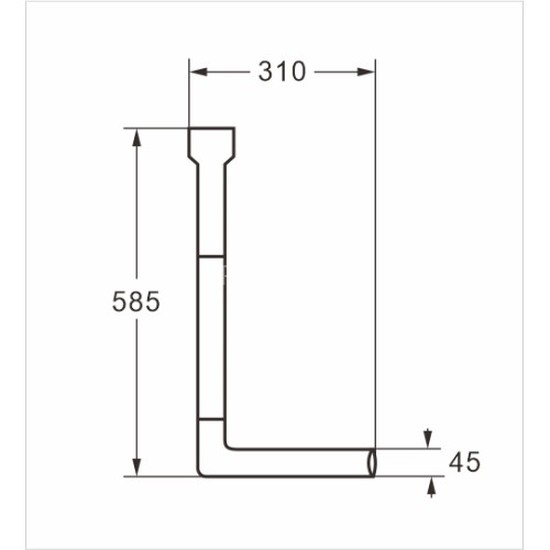 Бачок пластиковый AZARIO 385x120x420 с соединительной трубой, белый (AZ-210)