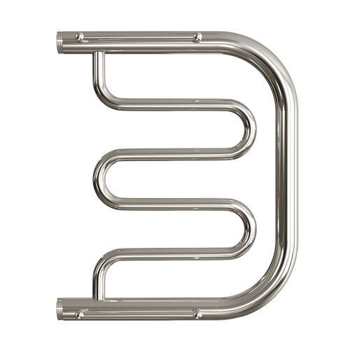 Полотенцесушитель водяной ДВИН D 50/40 c полкой 1"-1/2" К0 полированный (4627086011728)