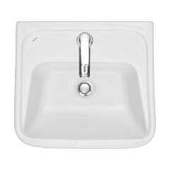 Раковина подвесная Santek "Лонги-50" 500х420х195 фарфор, 1 отверстие под смеситель, белая (1.WH50.1.