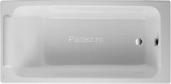 Ванна чугунная Jacob Delafon PARALLEL 170x70 см с антискользящим покрытием, без отверстий для ручек,