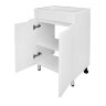 Комплект тумба Loranto Палермо 50Н 495х345х840 напольная, с раковиной Фрея 50, белый (CS00093376)