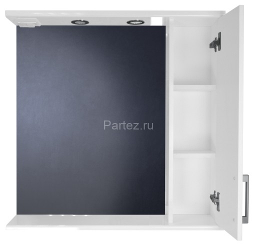 Зеркало-шкаф Loranto Модерн 80 правостороннее