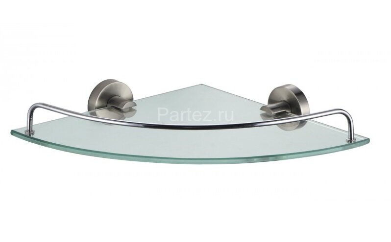 Полка стеклянная Fixsen Modern угловая, сатин (FX-51503A)