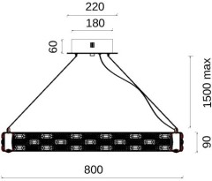 Подвесная люстра Fluorite FL1051-10P