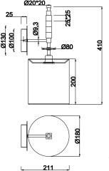 Бра Maytoni MOD066WL-01CH