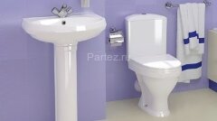 Пьедестал для раковины Santeri Вест белый (1.3601.8.S00.00B.0)