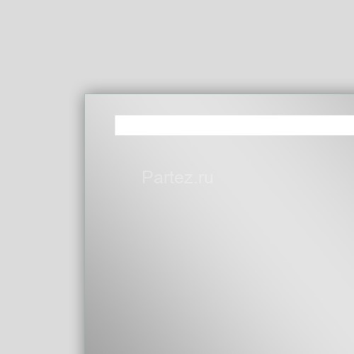 Зеркало AZARIO Lorna 1000х700 с подсветкой, сенсорный выключатель с функцией диммера, часы (AZ-Z-030