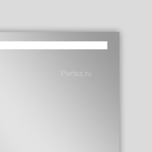 Зеркало AZARIO Lorna 1000х700 с подсветкой, сенсорный выключатель с функцией диммера, часы (AZ-Z-030