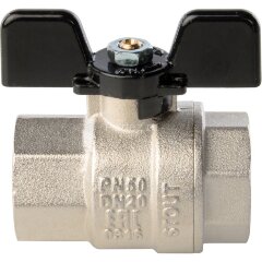 Кран шаровой полнопроходной ВР/ВР бабочка 3/4" Stout