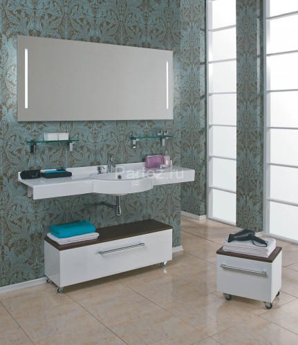 Раковина - столешница AQUATON Отель 1500, белая (1A70133NOT010)