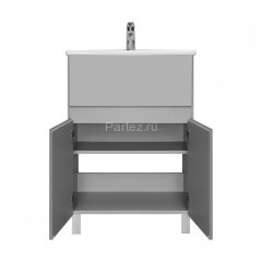 Тумба под раковину Aquaton Форест 60 см, универсальный монтаж, туманный серый (1A278201FR4D0)