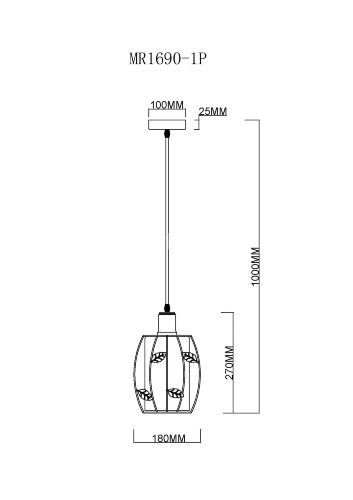 Подвесной светильник MyFar MR1690-1P