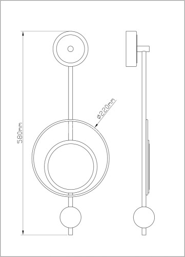 Настенный светильник Arte Lamp A2604AP-7GO
