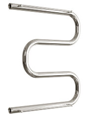 Полотенцесушитель водяной ДВИН M М-образный 60/60 c полкой, полированный (4627085940791)