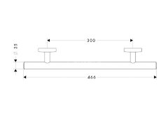 Поручень Hansgrohe Logis, хром (40513000)
